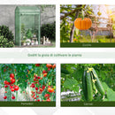 Serra da Balcone Verticale 100x51x170 cm in Polietilene Verde