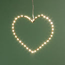 Set 2 Cuori Luminosi con 40 Microled Ø20 Uso Esterno 