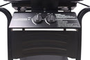 Barbecue a Gas Gustavo 109,5x56x101,5 cm a 2 Fuochi con Griglia in Acciaio Inox e Coperchio Nero      