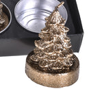 Porta tealight Albero, 24 Pezzi H5,5 cm Oro