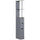 Mobile Colonna Bagno con Ripiani Aperti e Cassetti, in Legno, 15x33x136.8 cm, Grigio