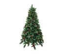 Albero di Natale Artificiale Pigna del Gargano Verde con Pigne Varie Misure