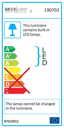 Sospensione Led 45W 4145lm 4500K Cromo E-Energy Nodo