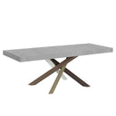 Tavolo Allungabile 200-460x90x77 cm Volantis Premium Cemento Telaio 4C 
