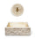 Lavello Rettangolare da Esterno 45x35 cm con Rosone Installazione a Muro in Cemento Mattone Faccia a Vista Meseta Nocciola
