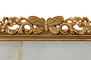 Cornice Classical 27,8x1,8x32,5 cm in Resina e Vetro Oro      