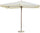 Ombrellone da Giardino 3x3 m Palo Ø48 mm in Legno Morel Ecrù