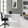 Scrivania Tiffany due cassetti 119x64x75 cm bianco frassinato