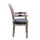 Poltrona Constance in Ecopelle Nera 55x46x96 h cm in Similpelle Nero
