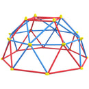 Cupola per Arrampicata Bambini 3-8 Anni per 4 Bimbi Ø183x90 cm in Metallo Multicolore