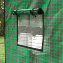 Copertura per Serra da Giardino con Porta a Cerniera e Finestre 140x73x190 cm in PE Verde