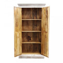 Armadio Zach 90x40x180 h cm in Legno Bianco