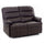 Divano 2 Posti Reclinabile Manuale in Similpelle Mara Marrone