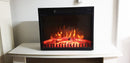 Camino Elettrico da Incasso 47,5x66x18 cm Effetto Fiamma 1500W Vienna 26 Nero