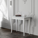 Consolle Allungabile 90-204x48x77 cm in Nobilitato Bianco
