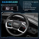 Macchina Elettrica per Bambini 12V con Licenza Audi E-Tron Sportback Nera