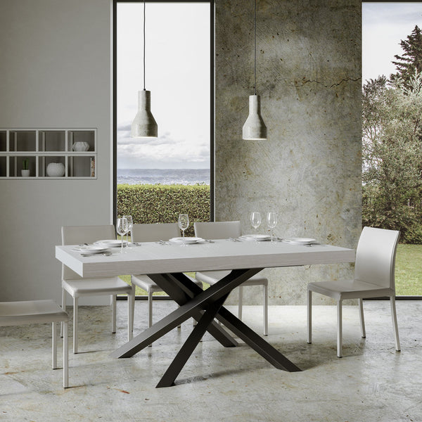 Tavolo 180x90x77 cm Volantis Fix Bianco Frassino sconto