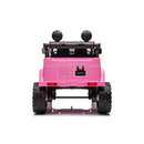 Macchina Elettrica per Bambini Fuoristrada Toyota Fj Cruiser 12V Telecomando Ruote in Gomma e Sedile in Pelle Rosa