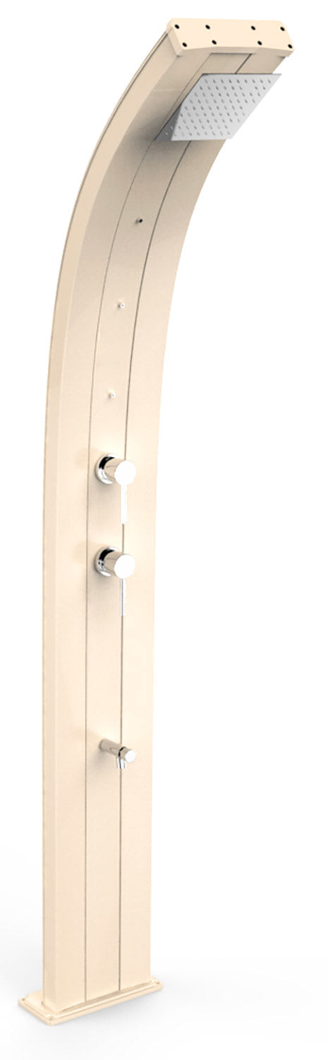 acquista Doccia Solare da Giardino 40L Miscelatore Nebulizzatore e Lavapiedi Arkema Dada Champagne Bronze