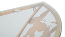 Console da Murro Butterflies 120x40,5x37,2 cm in Ferro e Vetro Oro      