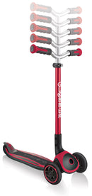 Monopattino 3 Ruote Pieghevole 5 Altezze Max 50 Kg Globber Master Rosso