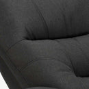 Poltrona Alzapersona Elettrica 1 Motore 77x79x115 cmin Tessuto Nero