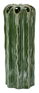 Vaso Cactus Tall Ø12x31,5 cm in Ceramica Verde      