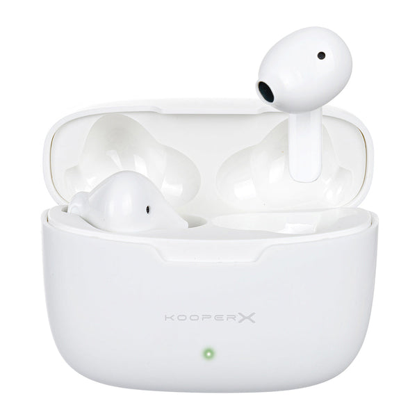 prezzo Cuffie Auricolari Wireless con Custodia per Ricarica Kooper Bianco