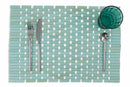 Set 6 Tovagliette 33x45x0,5 cm in Bamboo Villa d'Este Home Tivoli Bamboo Azzurro