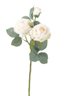 Set 6 Rose Artificiali Rami per 4 Fiori 60 cm 