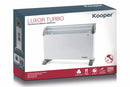 Termoconvettore Elettrico 2000W Kooper Luxor Turbo Bianco