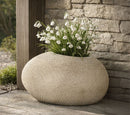 Porta Vaso da Esterno Stone 54,5x42,5x30 cm in Resina Grigio      