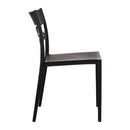 Set 6 Sedie 81x46x52 cm in Polipropilene Nero
