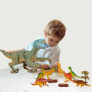 Dinosauro Telecomandato Giocattolo per Bambini Velociraptor Ricaricabile Luce LED e Ruggito      