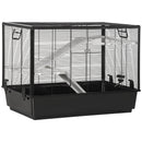 Gabbia per Porcellino d'India 80x48x58 cm con Rampa Nera