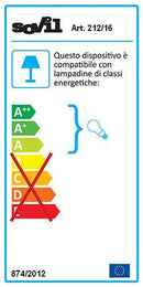 Lampada Sospesa Piccola Colore Grigio per Esterno Linea Piatto Antico Sovil
