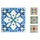 Set 4 Sottobicchieri 10x10x0,5 cm  in Ceramica VdE Tivoli 1996 Naxos