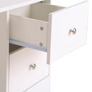 Scrivania con Cassetti e Ripiani Portaoggetti Bianco 120x49x72 cm 