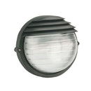 Lampada Applique Tonda Grande Colore Nero per Esterno Linea Palpebra Sovil
