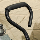 Carrello da Giardino 105x51x54 cm Capienza da 114L con Sacca Portaoggetti e Pareti Rimovibili in Acciaio Verde      