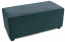 Panca in Velluto 100x48x44 cm Soriani Blu