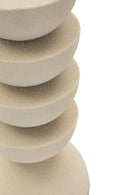 Porta Candele Dune Pix Ø10x21 cm in Ferro Crema      