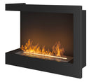 Camino a Bioetanolo da Incasso 60x45 cm Corner 600 Left Sinistro Nero