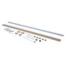 Binario per Porte Scorrevoli con Kit di Accessori Stile Rustico in Legno 200 cm 