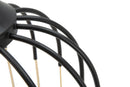 Lampadario Elegant Ø29x72 cm in Ferro Nero e Oro