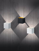 Applique da Interno a LED in Metallo Nero Opaco
