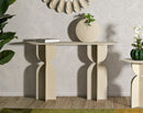 Console Dune 120x40x75,5 cm in Ferro Crema      