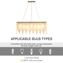 Lampadario Moderno a Gocce 80x20x130 cm E14 40W Argento
