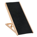 Rampa per Gani e Gatti Pieghevole 90x40x61 cm in Legno Nero