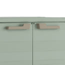 Armadio da Giardino 2 Ripiani 80x44x100 cm Keter Planet Outdoor Basso Grigio e Verde